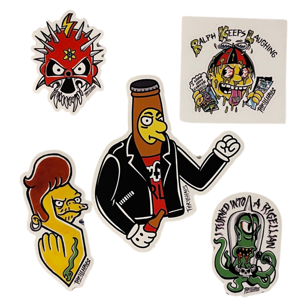 Punk Simpsons Sticker Pack 2