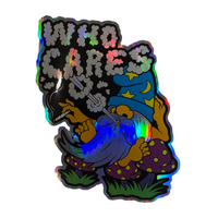 Who Cares Wizard Sticker