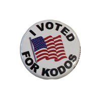 I Voted For Kodos Button