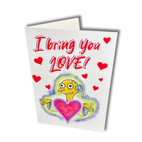 I Bring You Love Valentine Card