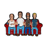 Kings of the Couch Enamel Pin