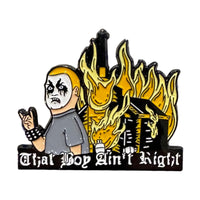 Black Metal Bobby Enamel Pin