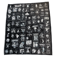 Thrillhaus Punk Patches Fleece Blanket