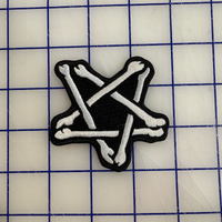 Bone Pentagram Patch