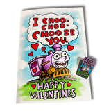 Choo Choo Choose You Valentine Card