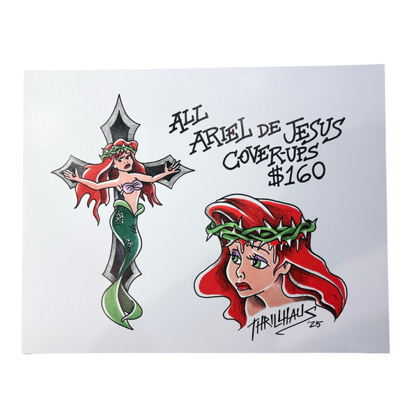 Jesus de Ariel Tattoo Flash