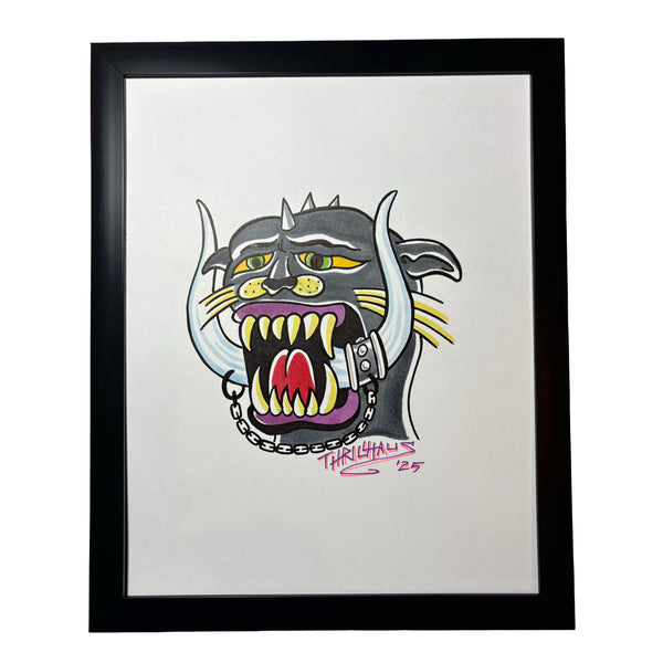 Sucky Panther Snaggletooth Original Art
