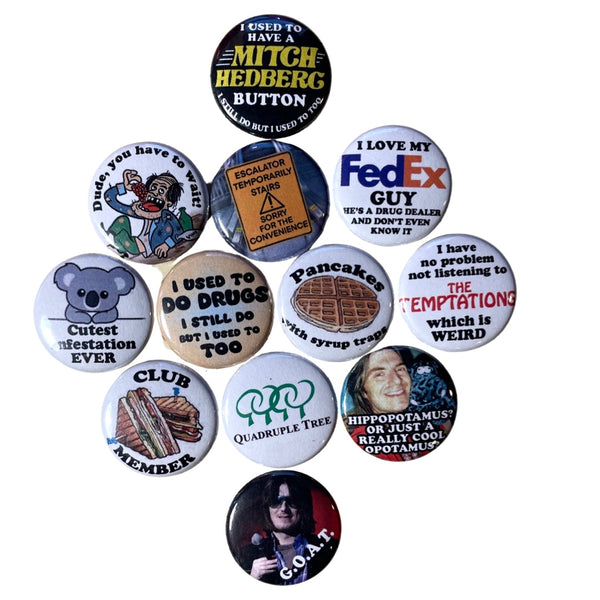 Mitch Hedberg Button Pack