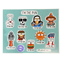 I’m The Pun Tattoo Flash poster