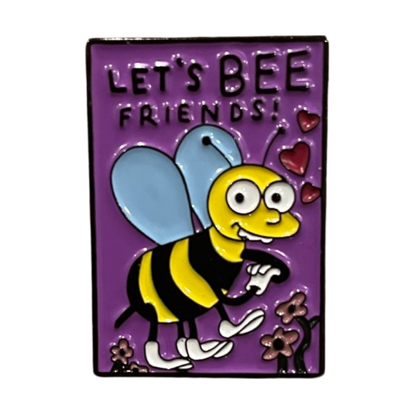 Let’s Bee Friends Enamel Pin