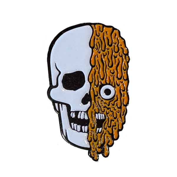 Melty Skull Enamel Pin
