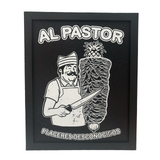 Al Pastor Division Framed Glitter Print