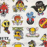 Punk Simpsons Tattoo Flash Flag