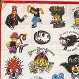 Punk Simpsons Tattoo Flash Flag