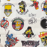 Punk Simpsons Tattoo Flash Flag
