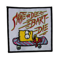 Skate or Die Bart Die Patch