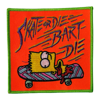 Skate or Die Bart Die Patch