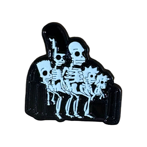 Skeleton Simpsons Enamel Pin