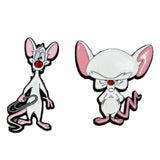 Pinky and the Brain Enamel Pin Set