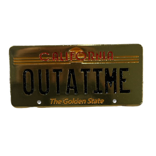 Back to the Future license plate Enamel Pin