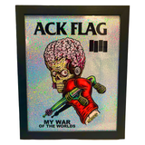 Ack Flag Framed Glitter Print