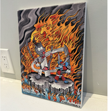 Itchiban and Scratchurai Canvas Print