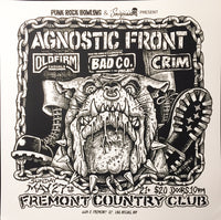 Agnostic Front Gig Poster