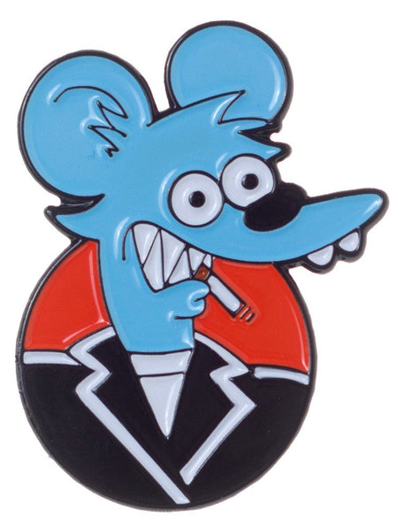 Itchy Weasel Enamel Pin