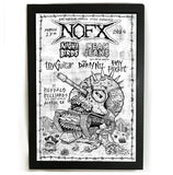 NOFX, Night Birds - SXSW Fat Wreck Chords Showcase Gig Poster