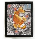 Blinky Koi Fish poster