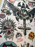 Punk Tattoo Flash Poster